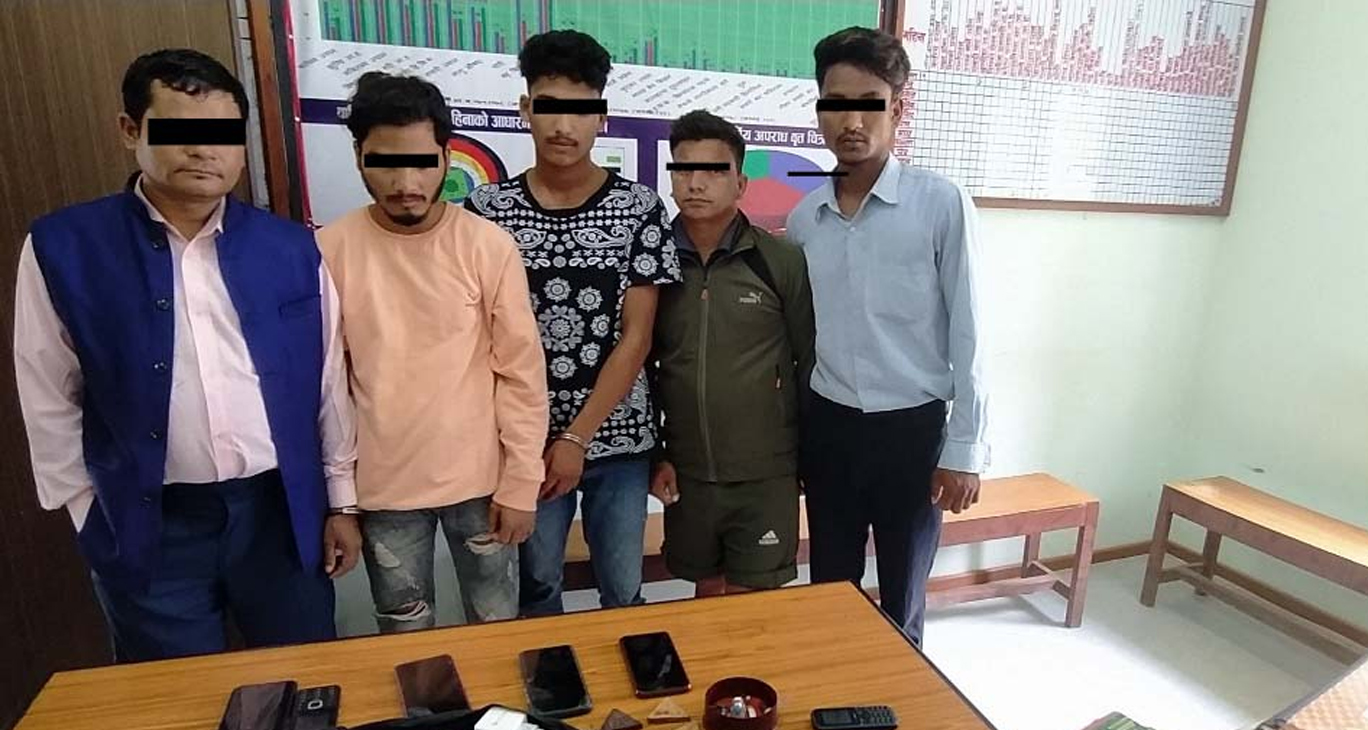 सुर्खेतमा अवैध छालाको मुद्रासहित पाँच जना पक्राउ